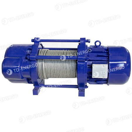 Электрическая лебедка KCD 1000/2000 кг, 380В, 70/35 м
